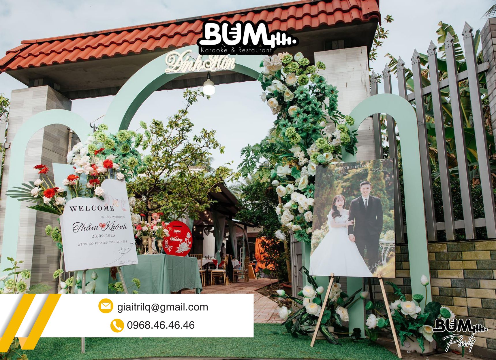 Lựa chọn phong cách trang trí đám cưới